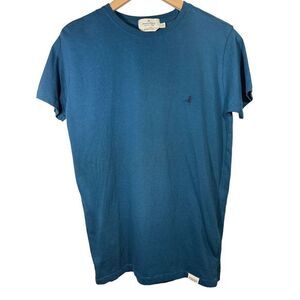 BROOKSFIELD Men’s Short Sleeve Cotton Tee Shirt Blue/Teal Size Small